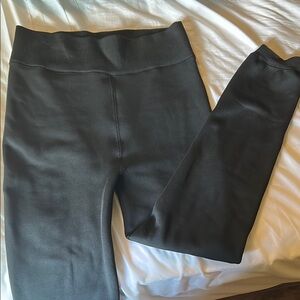 Faux fur lined leggings